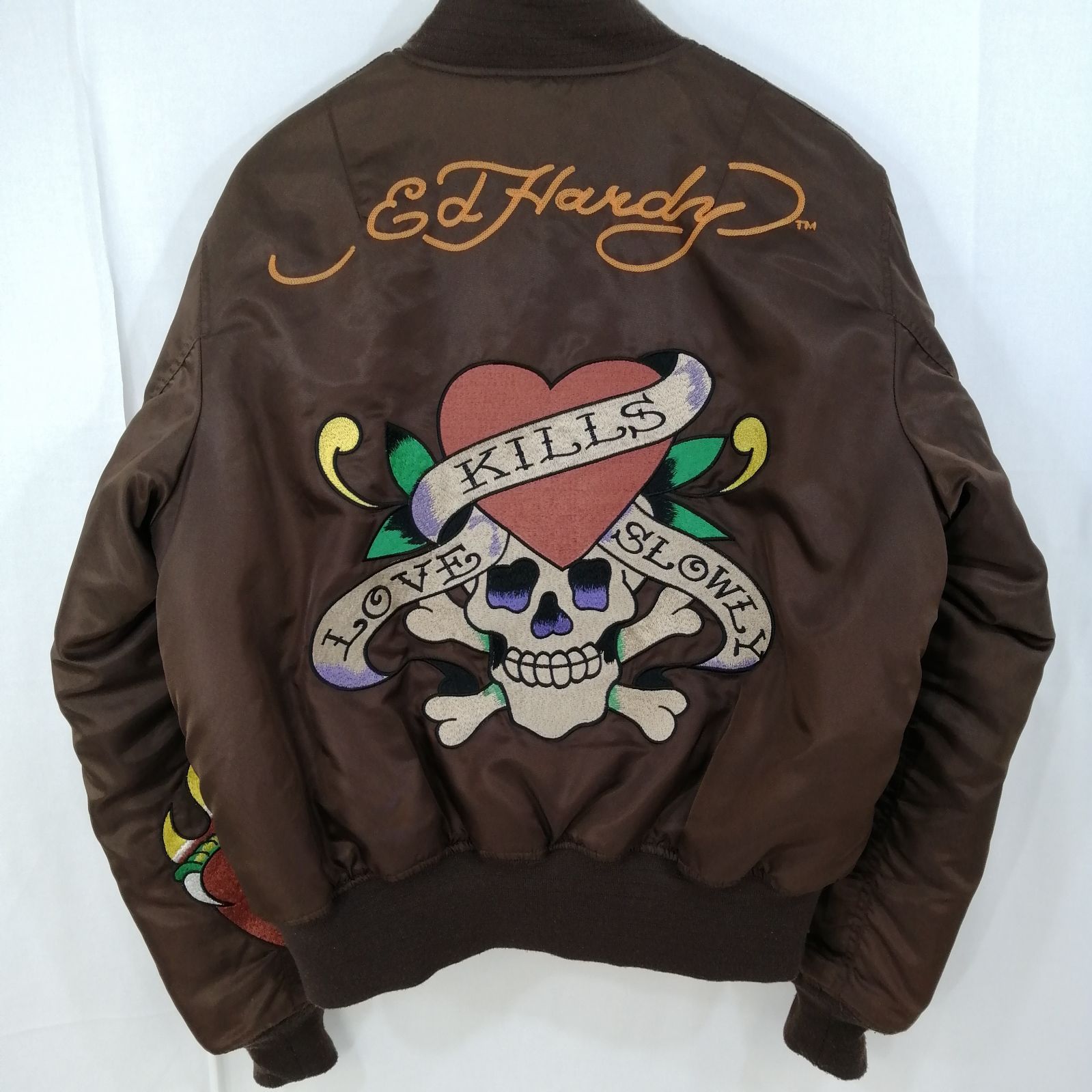 DonEdHardy エドハーディー MA-1 スカジャン 虎 刺繍 ワッペン 楽天市場】スカ刺繍ロングTシャツ「TIGER」 テーラー東洋