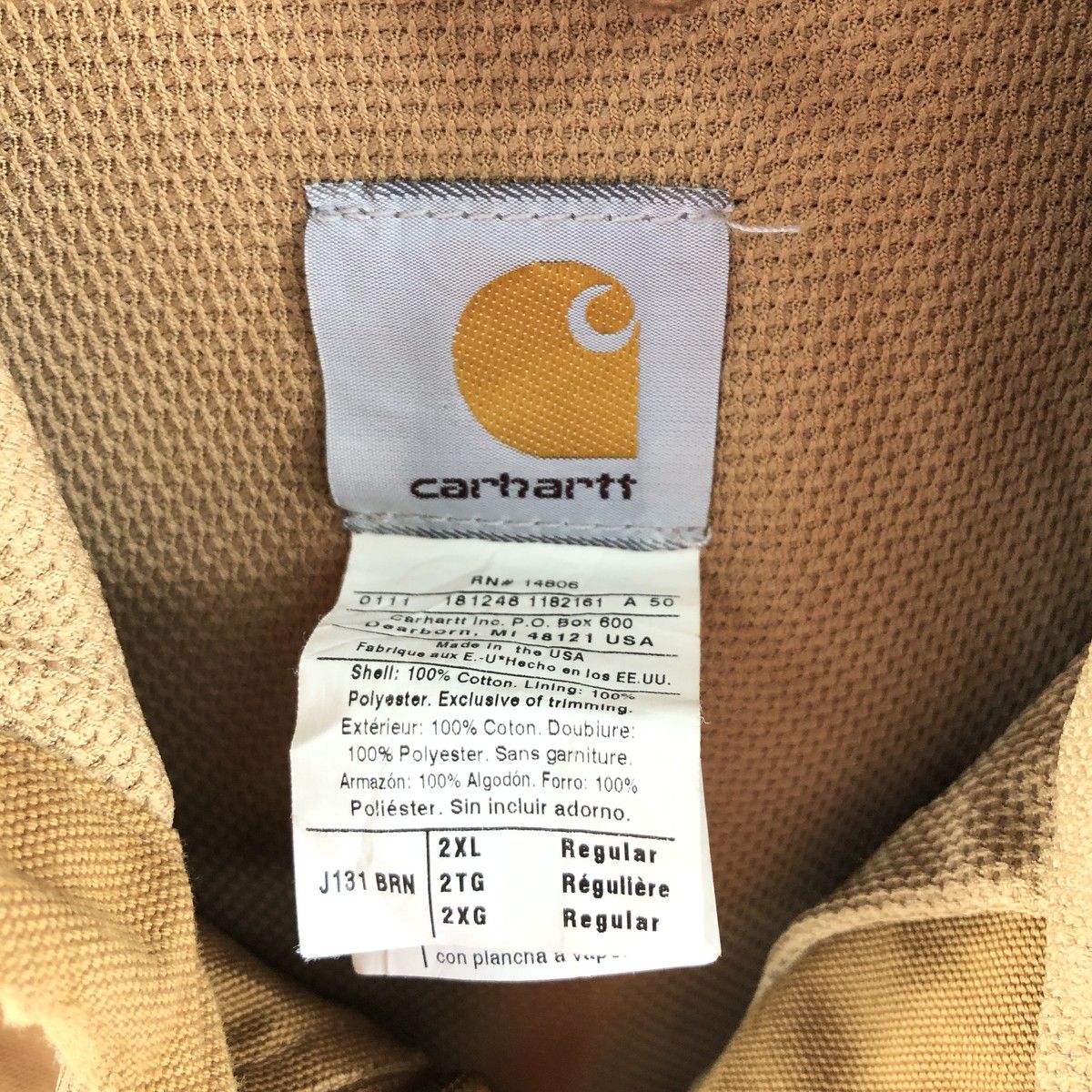 古着 カーハート Carhartt アクティブジャケット ダック地ワーク