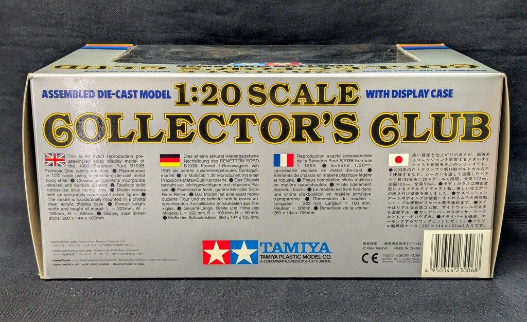 タミヤコレクターズクラブ 1/20 ベネトンフォードB193B タミヤ 1/20 コレクターズクラブ ベネトンフォードB193B - メルカリ