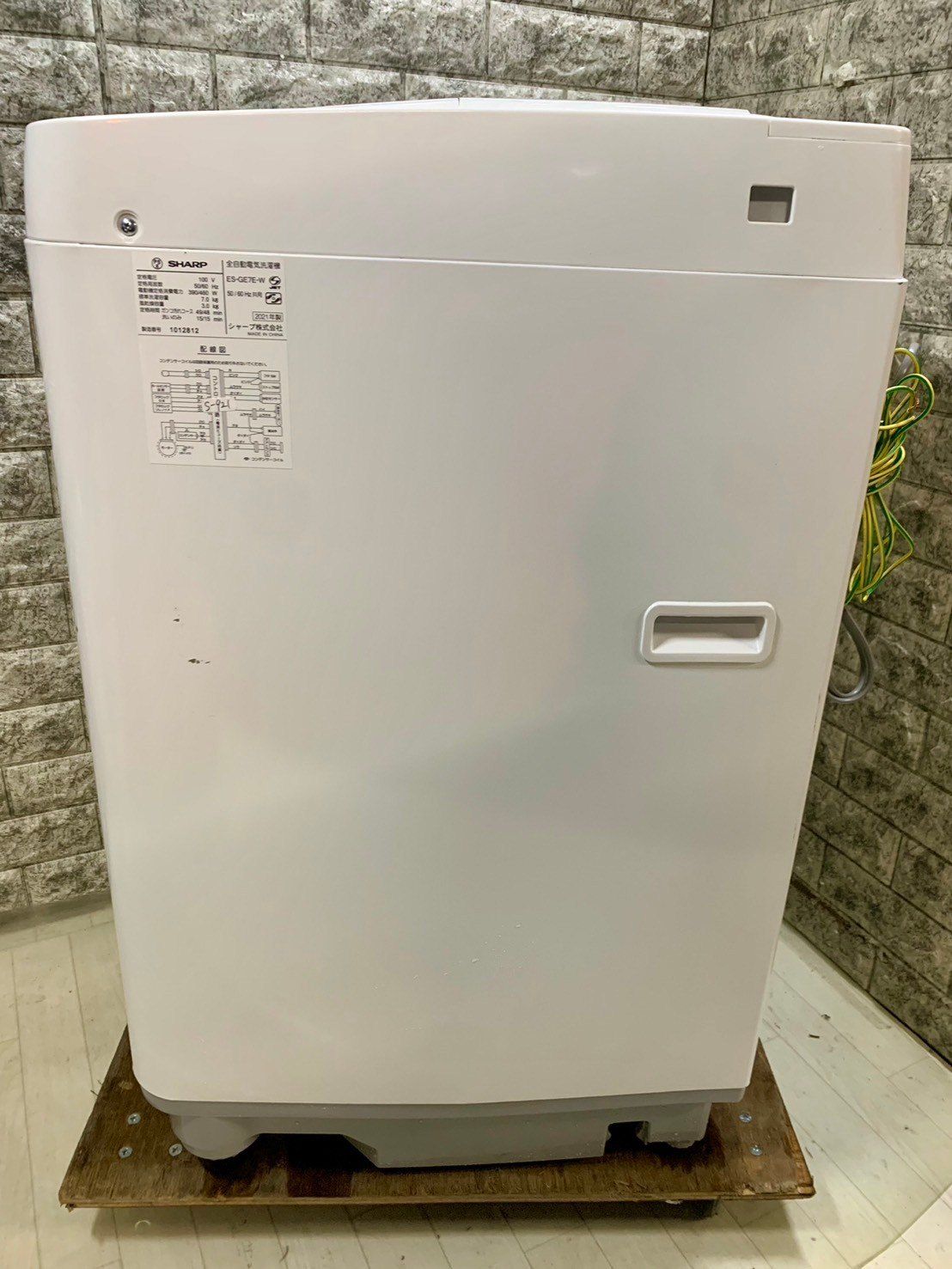 大阪送料無料☆3か月保障付き☆洗濯機☆2021年☆7kg☆シャープ☆ES 