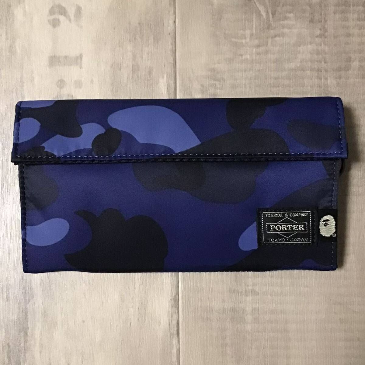 ☆新品☆ PORTER × BAPE LONG WALLET Blue camo a bathing ape ポーター エイプ ベイプ  アベイシングエイプ 吉田カバン 財布 迷彩 - メルカリ