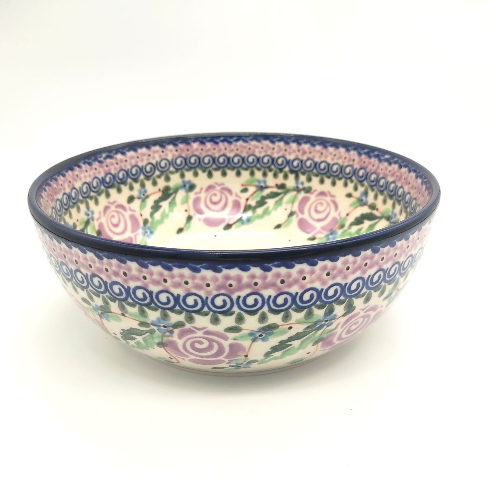 新品未使用 紫のバラ模様5点セット ツェラミカミレナ ポーランド