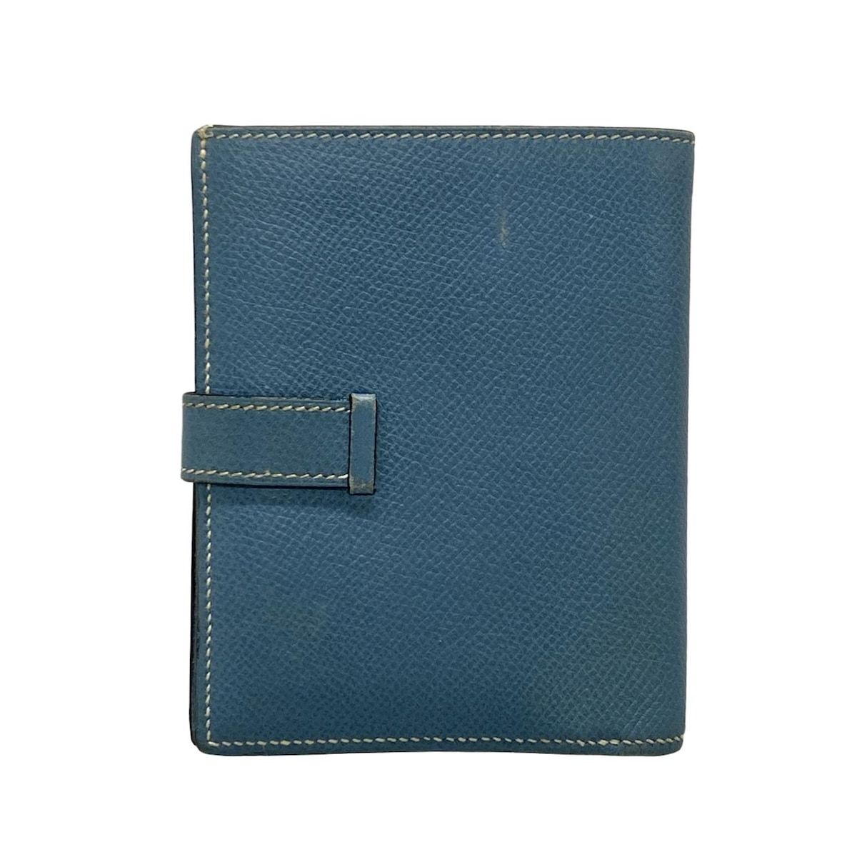 HERMES(エルメス) 2つ折り財布 ベアンコンパクト ブルージーン 新型  