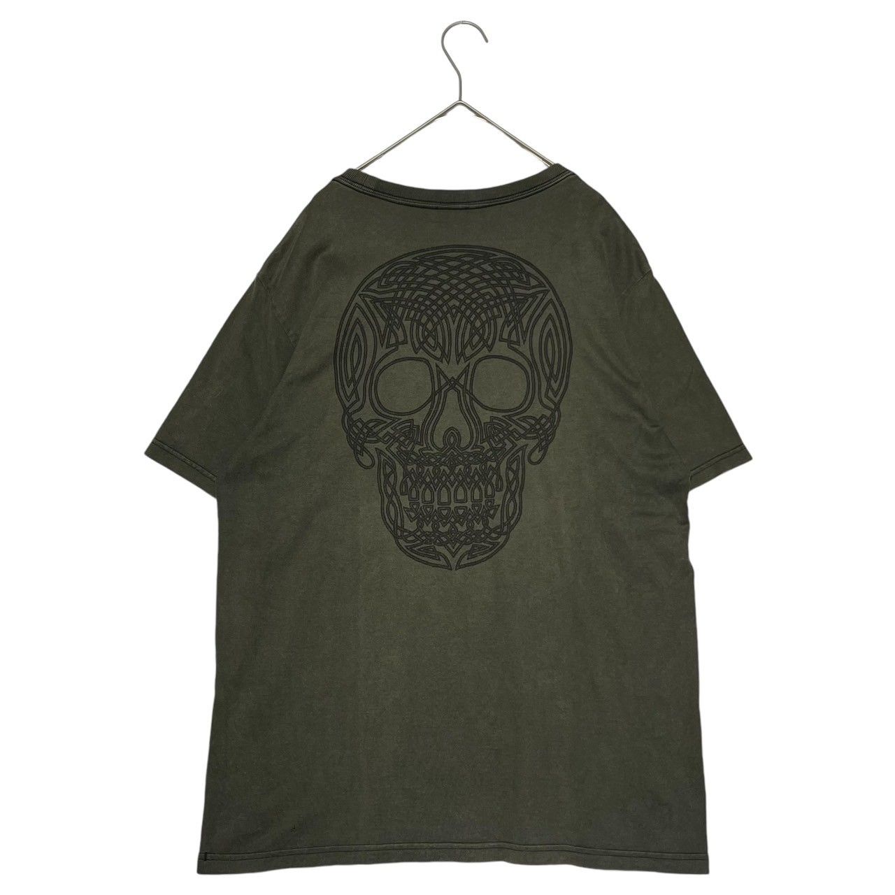 ナンバーナイン　06aw　NOIR期　クローバーTシャツ　2　黒　スカル　ドクロ ナンバーナイン06awNOIR期クローバーTシャツ2黒スカルドクロ