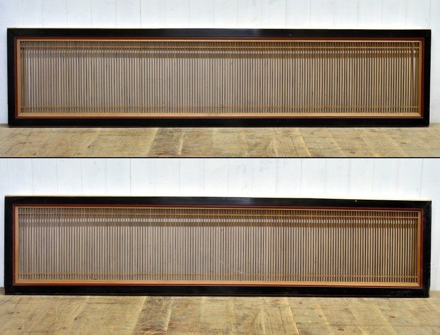 蔵C1606b 建具 格子欄間 一対 古民家座敷