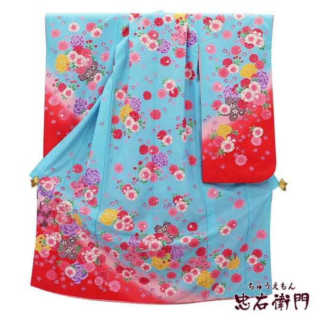 七五三 着物セット 7歳 アンティーク だらり帯 ぽっくり 舞妓スタイル