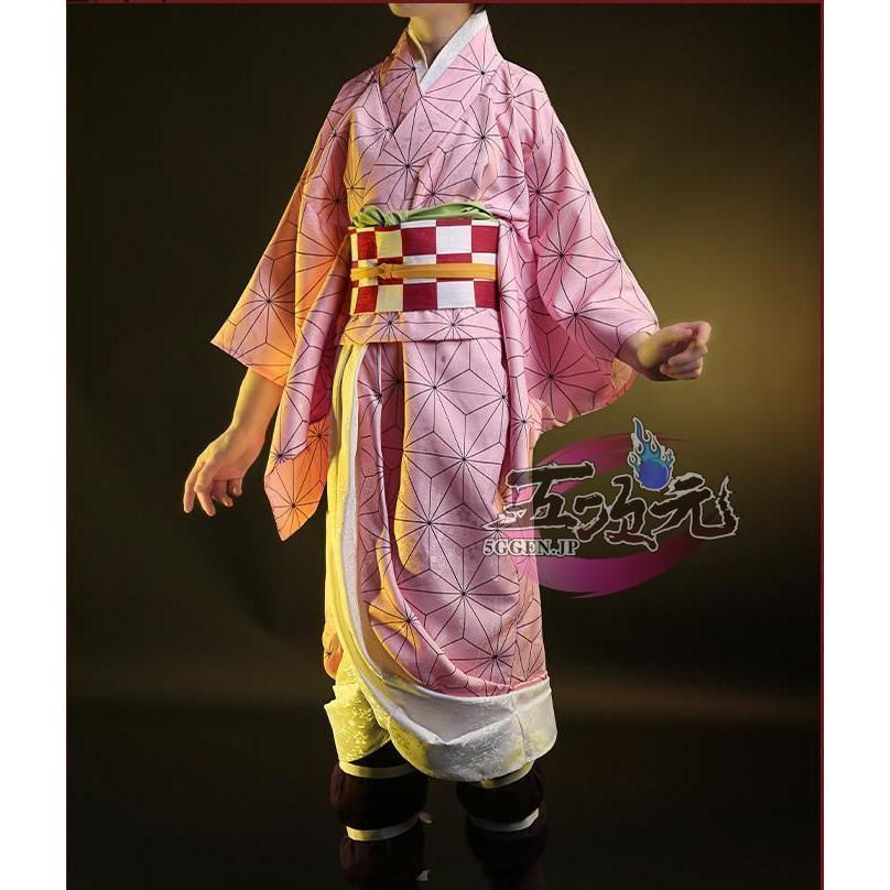 鬼滅の刃 竈門禰豆子 三分妄想　コスプレ　衣装　ウィッグ　セット 鬼滅の刃 禰豆子 鬼化コスプレ 三分妄想 - メルカリ