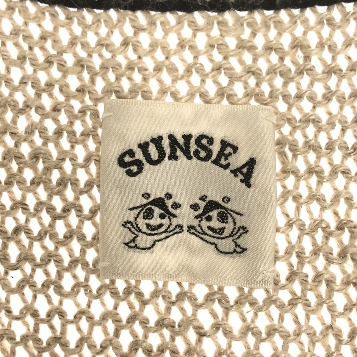 SUNSEA サンシー 17SS LINEN VEST リネンニットベスト 17S61 ベージュ 