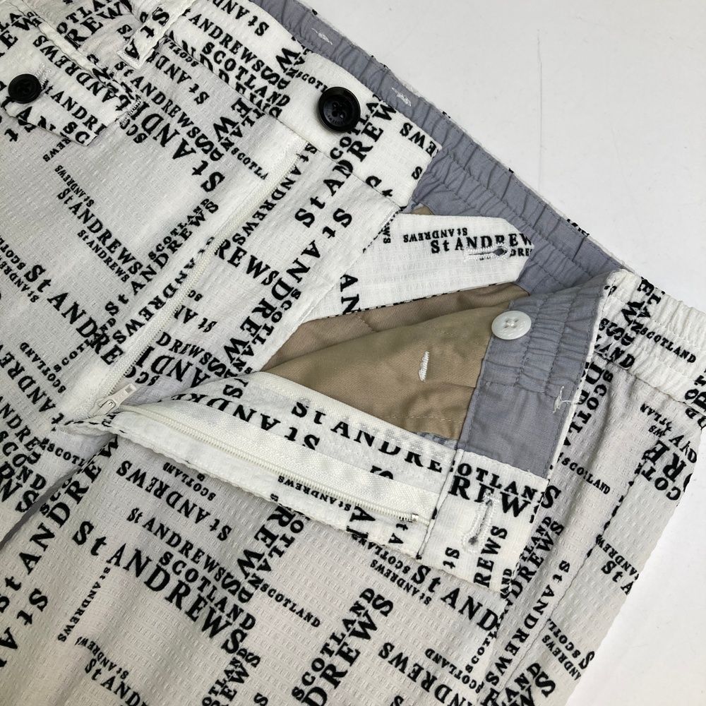 MARK & LONA ホワイト迷彩パンツ サイズ48 MARK & LONA ホワイト迷彩パンツ サイズ48 ゴルフウェア(メンズ