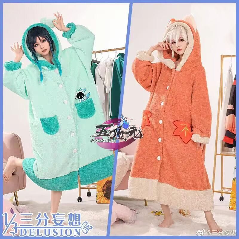 ♥ 三分妄想 原神 コスプレ パジャマ 寝巻き ウェンティ 楓原万葉 カズハ 衣装 CS0917BJ 文化祭