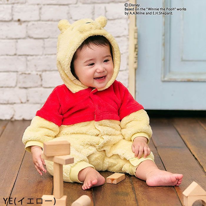 90サイズ　ピングー＆ピンガ ＆ロビフード付きシャツ・デニムカバーオール・靴下 接結天竺 ベビーロンパース 長袖カバーオール ネームタグ付き ベビー