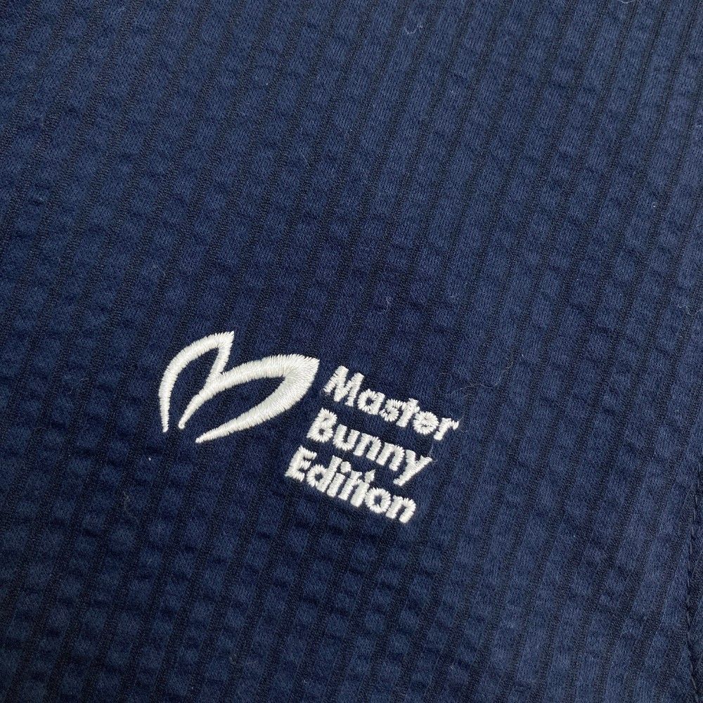 サイズ：2 MASTER BUNNY EDITION マスターバニーエディション  ノースリーブシャツ ストライプ柄 ネイビー系 [240101445825] ゴルフウェア レディース ストスト サイズ：2 MASTER BUNNY EDITION マスターバニーエディション