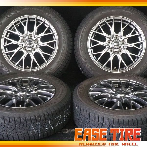 20年製 バリ山 TOYO OBSERVE GIZ2 | Exceeder 205|60R16 | 6.5J 48 114.3 5H 4本 スタッドレス マツダ3 ステップワゴン等