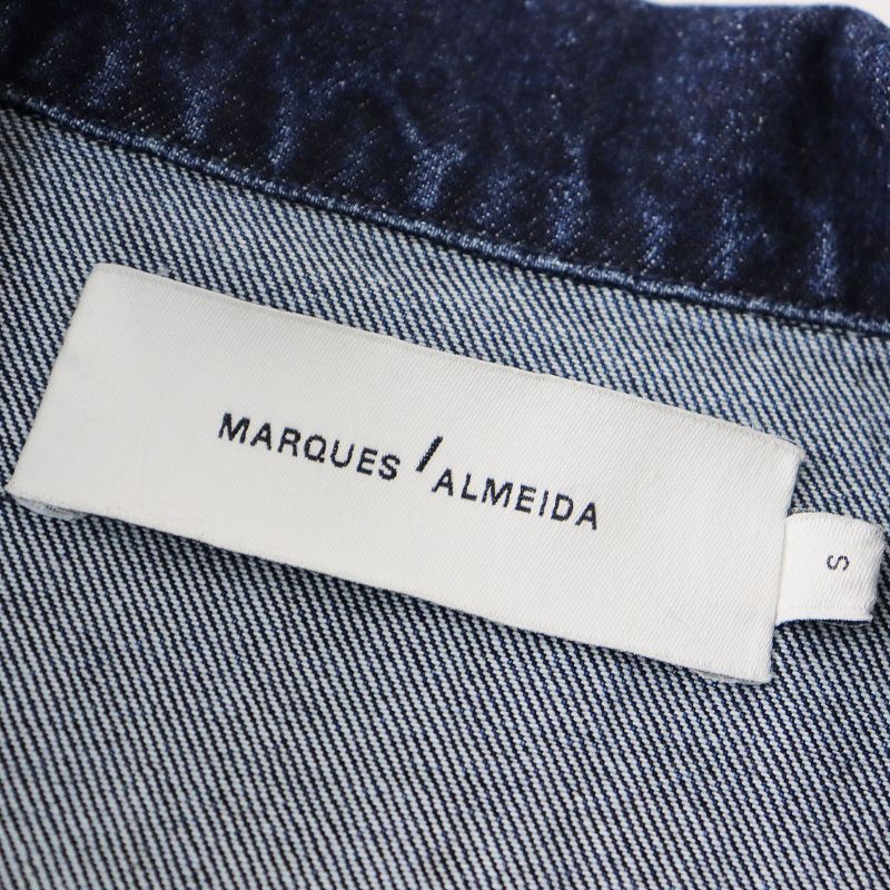 美品 マルケスアルメイダ MARQUES ALMEIDA インディゴデニム
