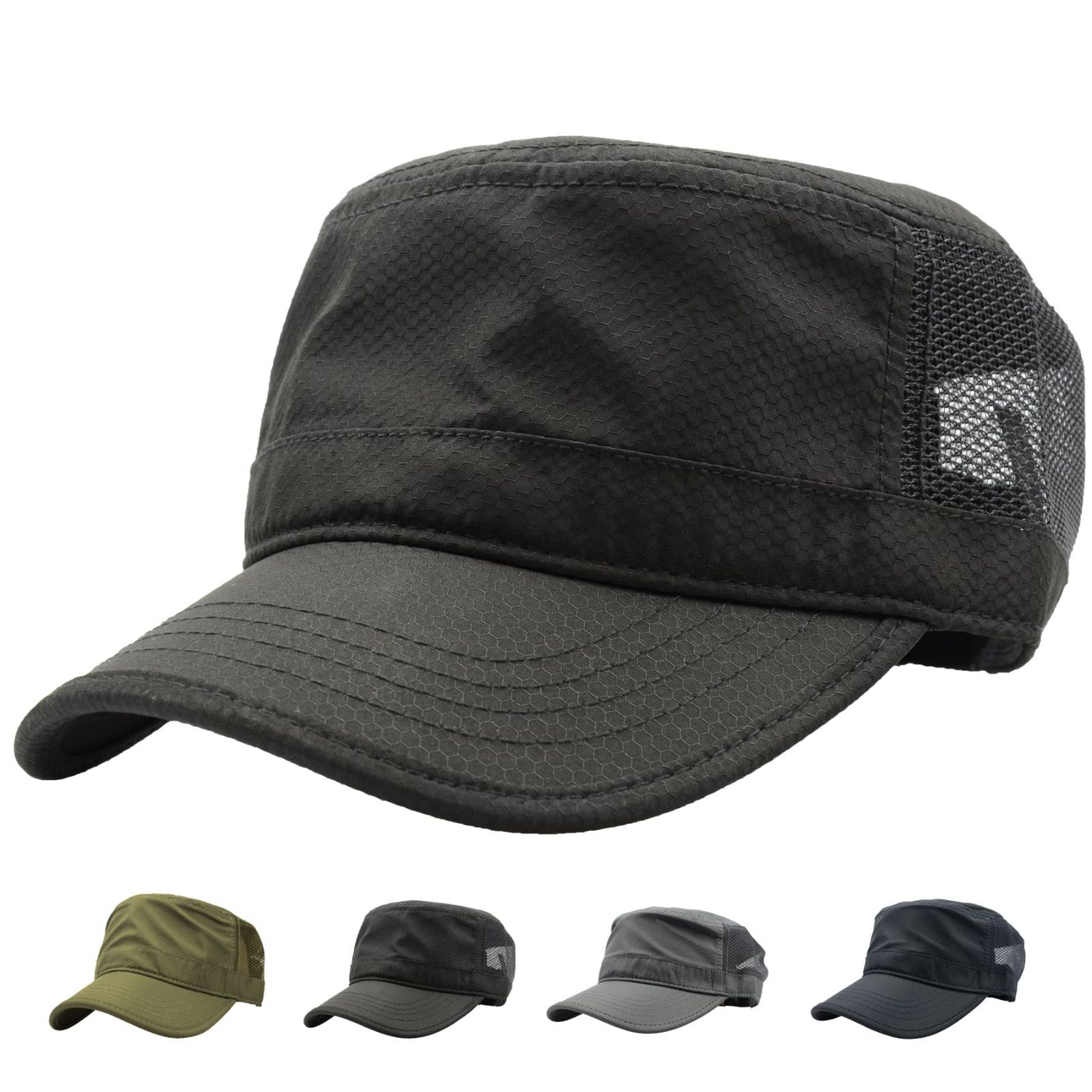 売切注意 お早めに 速乾 男女兼用 軽薄 帽子 夏 無地 メッシュ メンズ ミリタリー キャップ ワーク 56～60CM RF