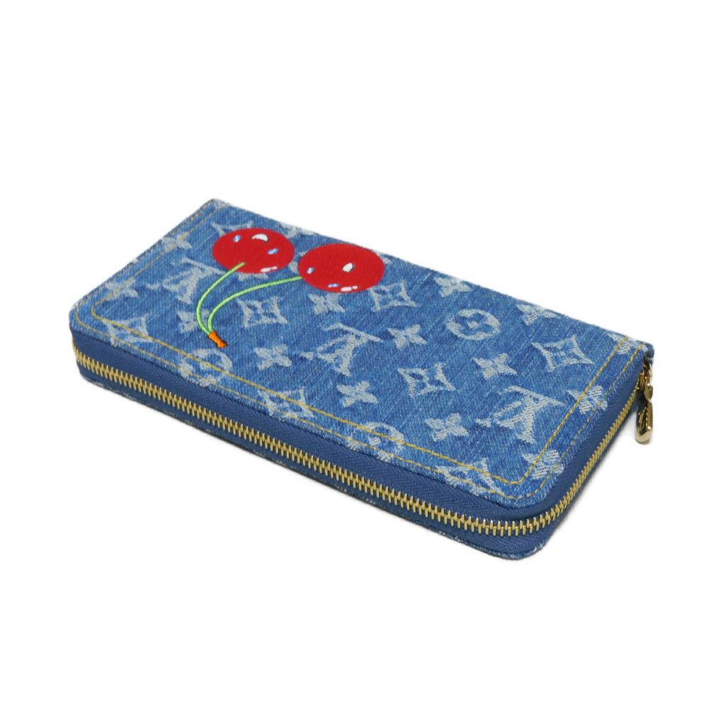 【デニム×サクランボ☆】Louis Vuitton TMジッピーウォレット LOUIS VUITTON ルイ・ヴィトン LV×TM ジッピーウォレット 村上隆