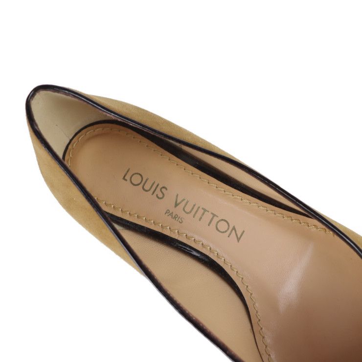 ルイヴィトンLOUISVUITTON　美品スエードパンプス 7428_0.jpg