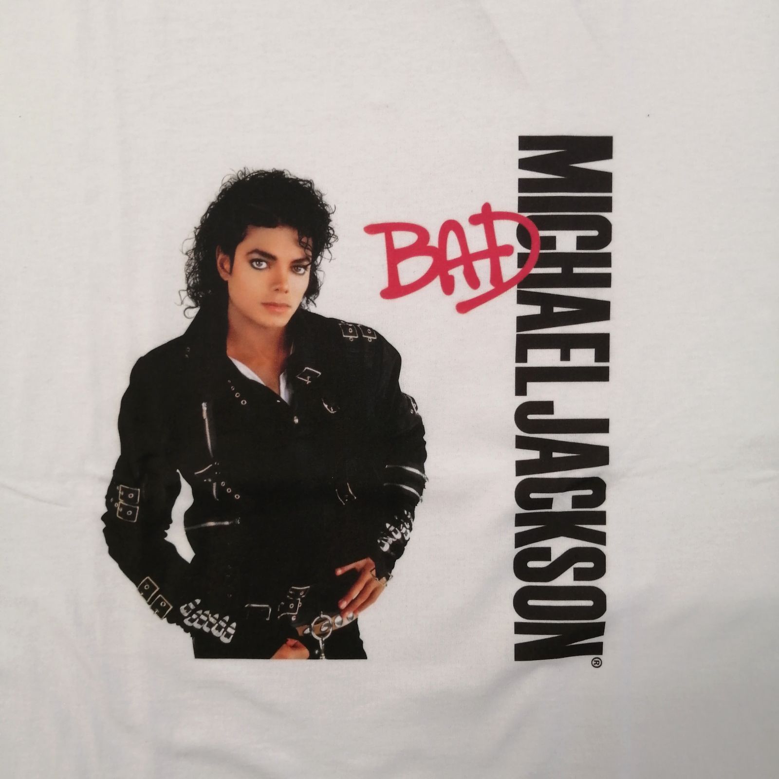 新作】【Michael Jackson／マイケル・ジャクソン・BAD Tee（ホワイト