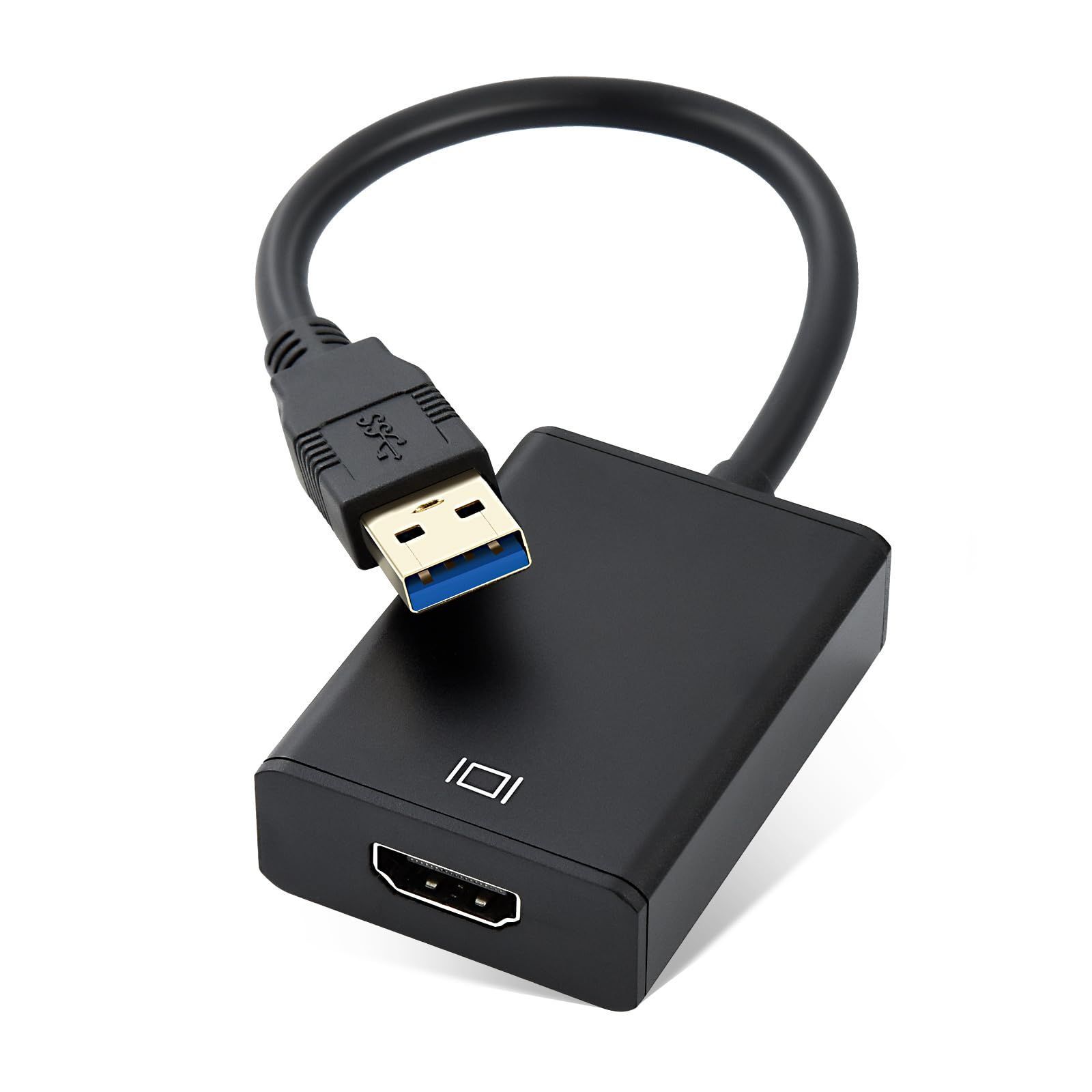 ELUTENG USB HDMI 変換アダプタ ドライバー内蔵 HD 1080P 大画面/簡単接続 usb3.0 hdmi 変換 ケーブル  音声同時出力 5Gbps高速伝送 USB 3.0 HDMI 変換コネクター Windows11/10/8.1/8/7対応 - メルカリ