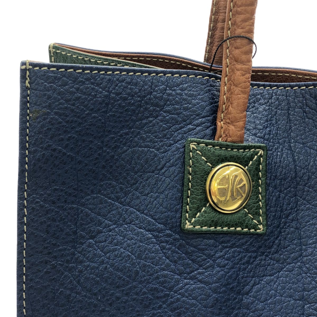 ENRIQUE LOEWE エンリケ ロエベ トートバッグ 鞄 バッグ 2トーン  