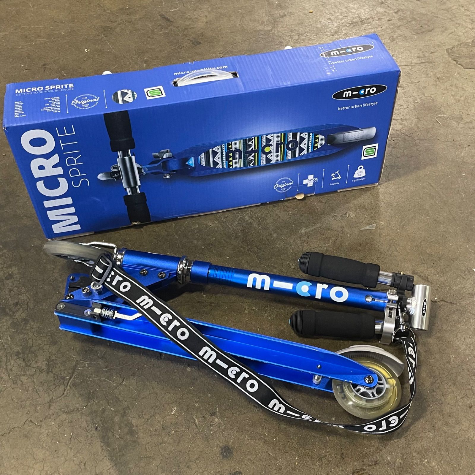 NPA micro sprite scooter マイクロスプリット スケーター キックボード ブルー 青