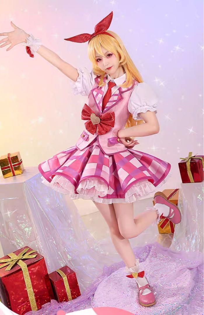三分妄想 アイカツ アイドルカツドウ 星宮いちご コスプレ衣装