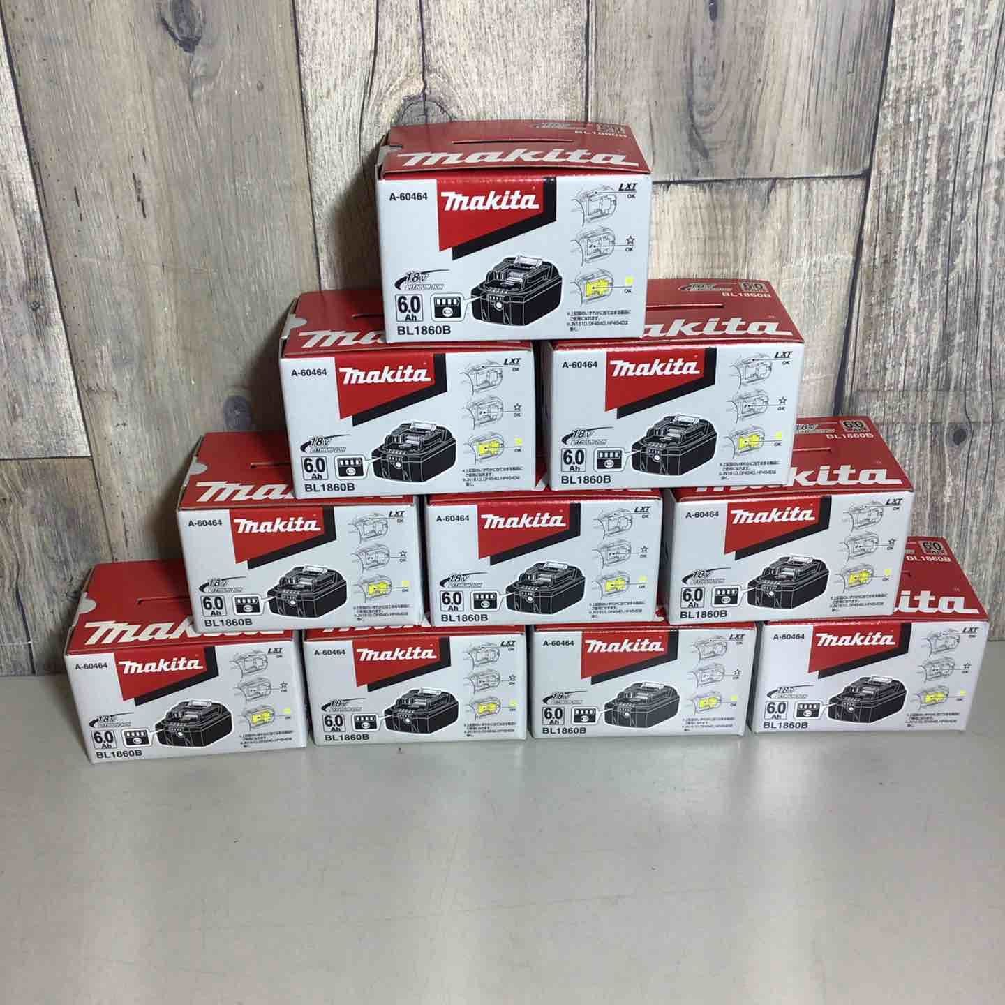 ♥品 マキタ makita リチウムイオンバッテリー 18V|6.0Ah BL1860B 10個 バッテリー 純正 純正品 戸田店