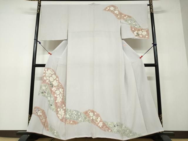 平和屋着物○十日町 名門 滝泰謹製 訪問着 辻が花 正絹 逸品