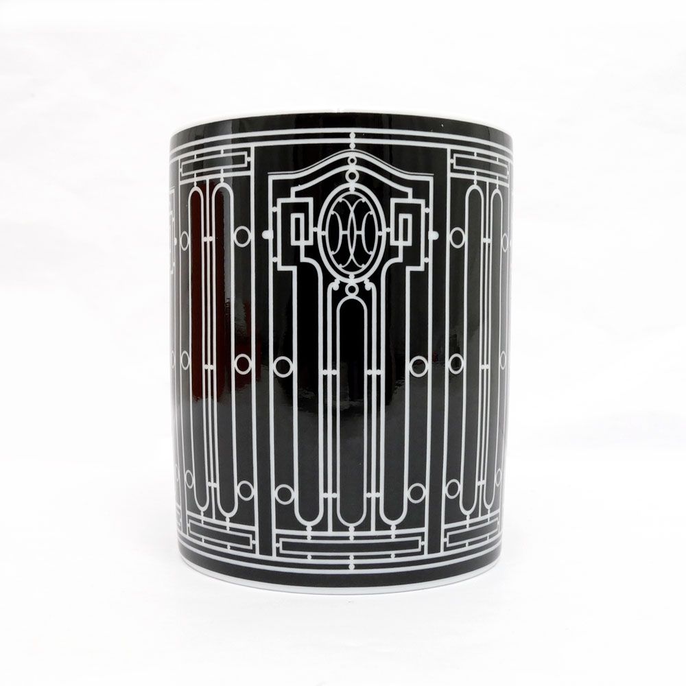 エルメス Hデコ マグカップ ブラック ホワイト 陶器 レディース HERMES 【中古】 名東】エルメス マグカップ H DECO ブラック 黒 ホワイト 白 陶器 食器