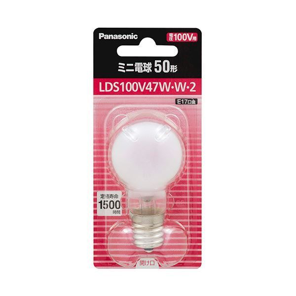 まとめ パナソニックミニ電球 50形 E17 ホワイト LDS100V47W W 2 1個 ×10セット