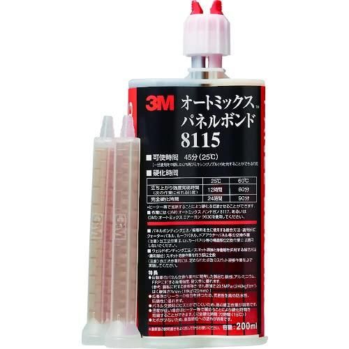 2営業日で発送 3M スリーエム 3M オートミックス パネルボンド 200ml 黒 8115 8115 3080