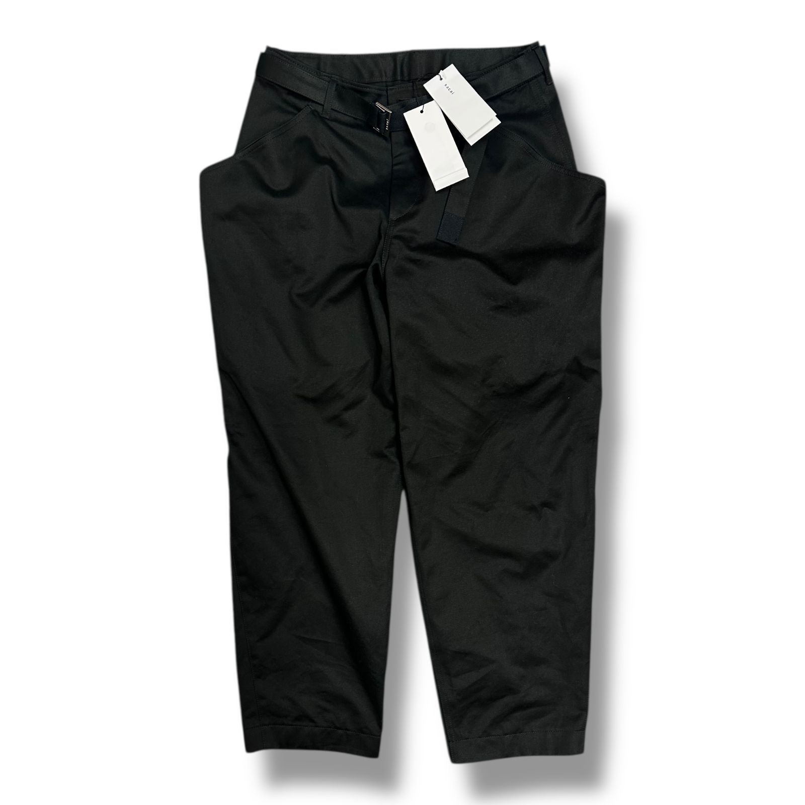 sacai Sacai サカイ Cotton Chino Pants Navy ベルテッド