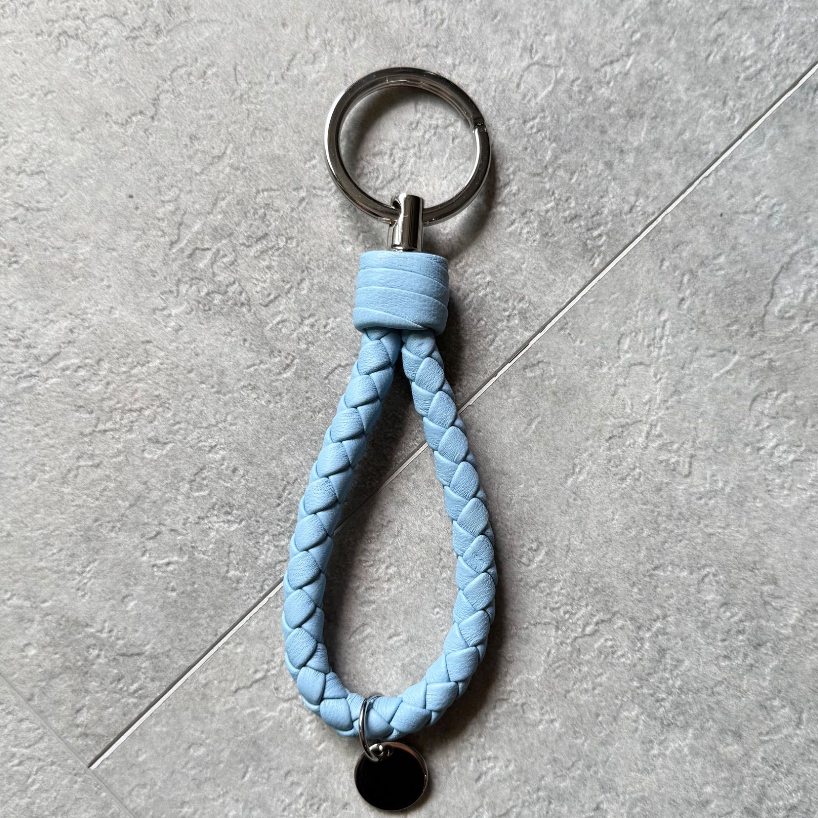 ✨️極美品 ボッテガヴェネタ イントレチャート レザー キーホルダー ブラック 極美品 BOTTEGA VENETA ボッテガヴェネタ イントレチャート