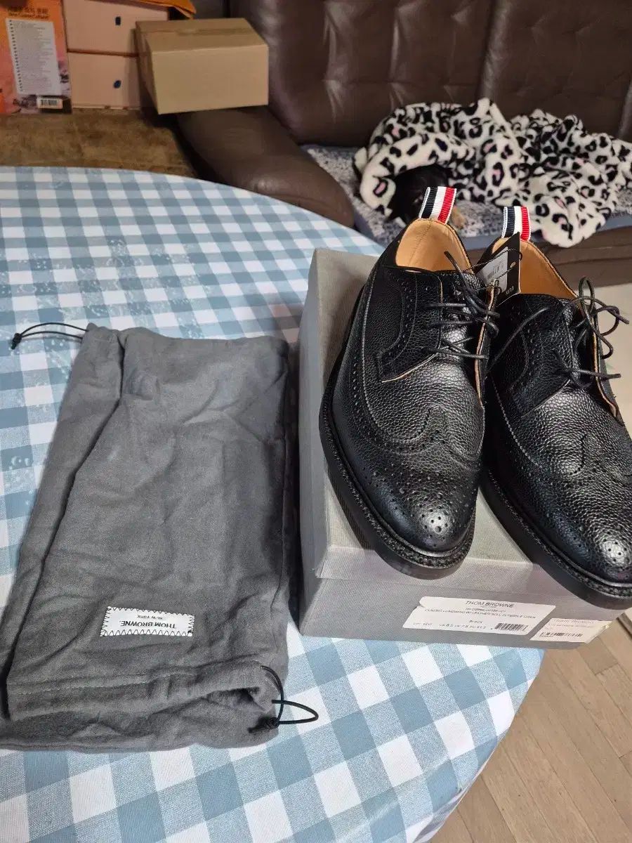 トム ブラウン ブラック ブローグ ウイングチップ シューズ 270 サイズ