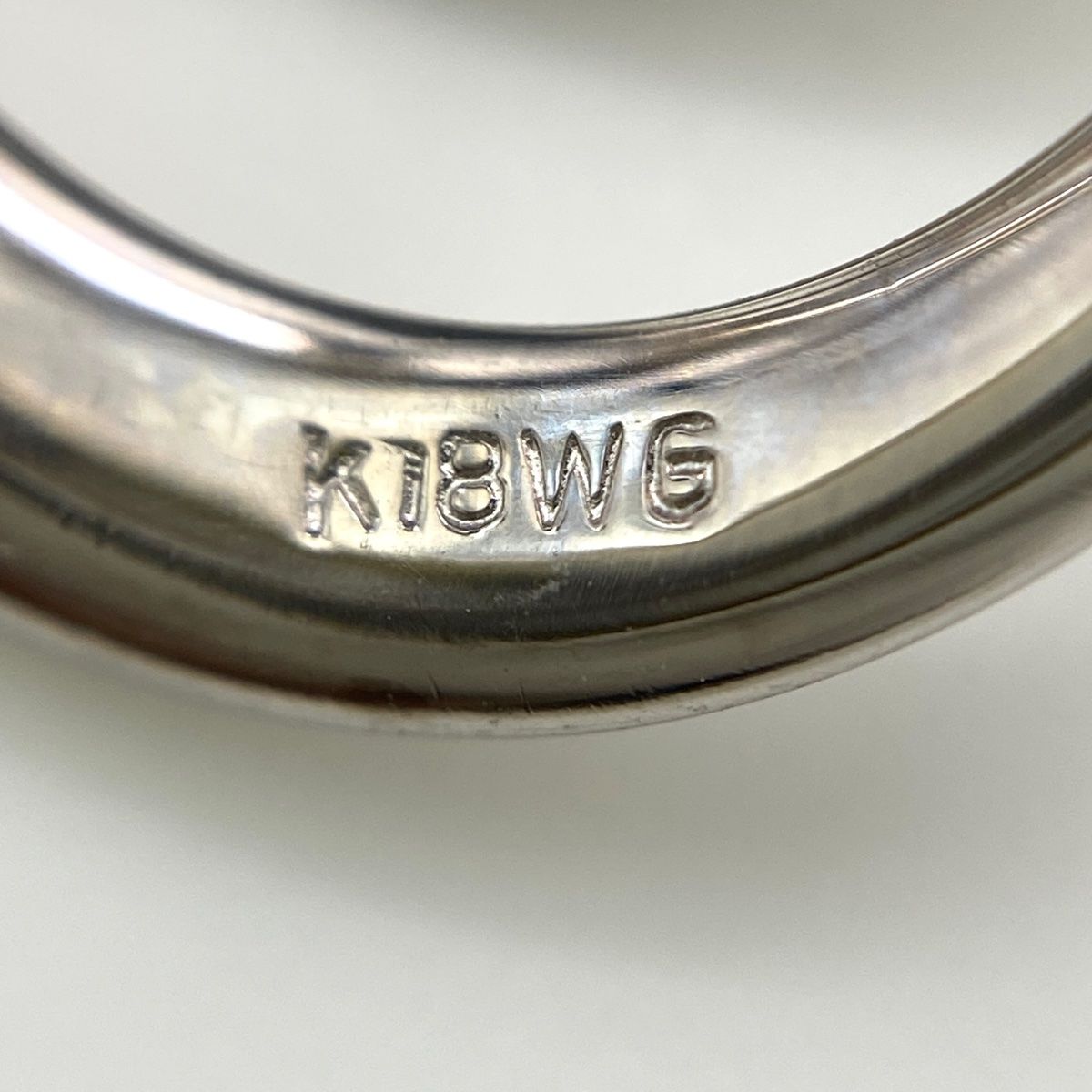 KARATI カラッチ デザインリング WG ホワイトゴールド 指輪 メレダイヤ リング 19号 K18 WG ダイヤモンド レディース FORTGASGNV_COM_BR
