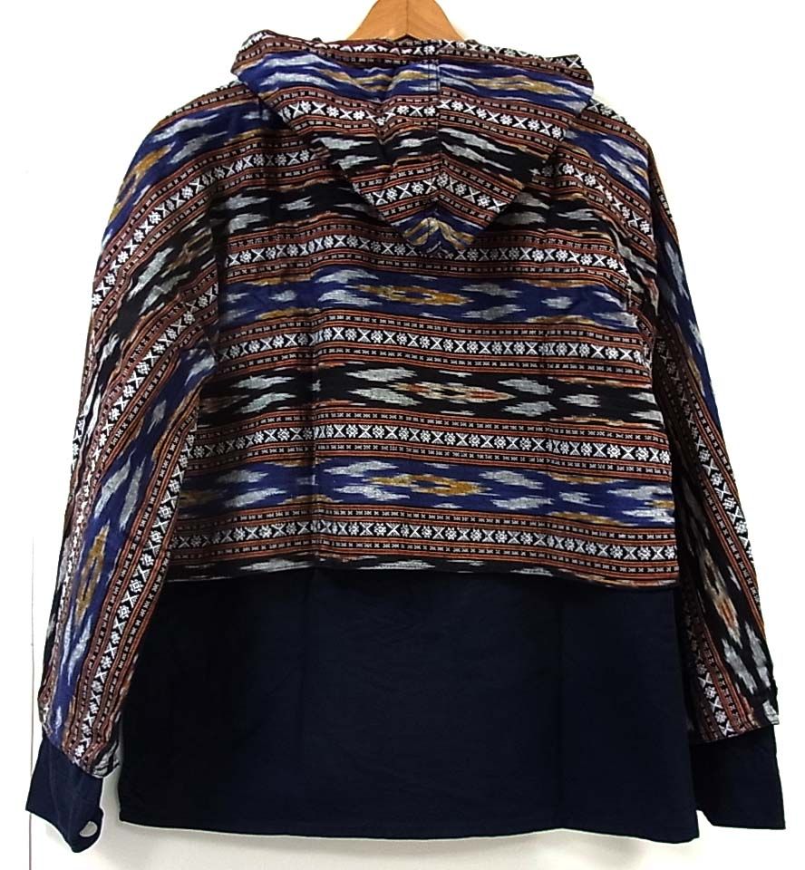 定価42,120円◆SASSAFRAS ササフラス GARDEN CRUISER BUD JACKET パーカー ジャケット ネイティブ柄 日本製 メンズ 定価42,120円◇SASSAFRAS ササフラス GARDEN CRUISER BUD JACKET