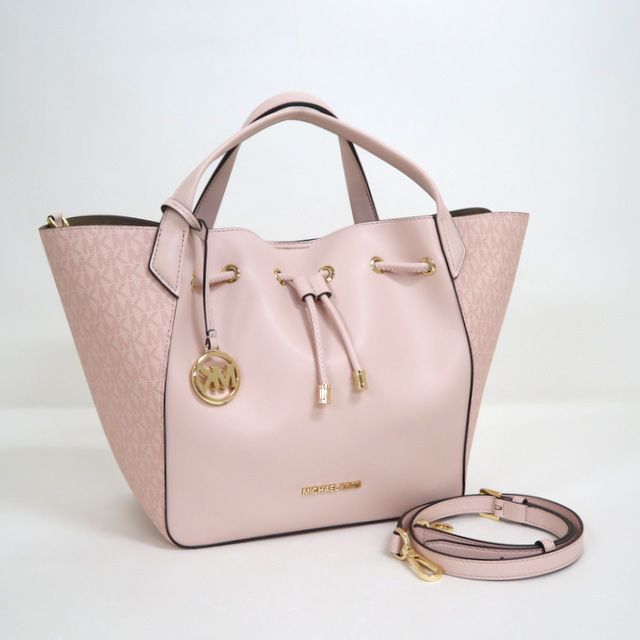 中古美品】MICHAEL KORS PHOEBE グラブトート ラージ ピンク/nm016ng