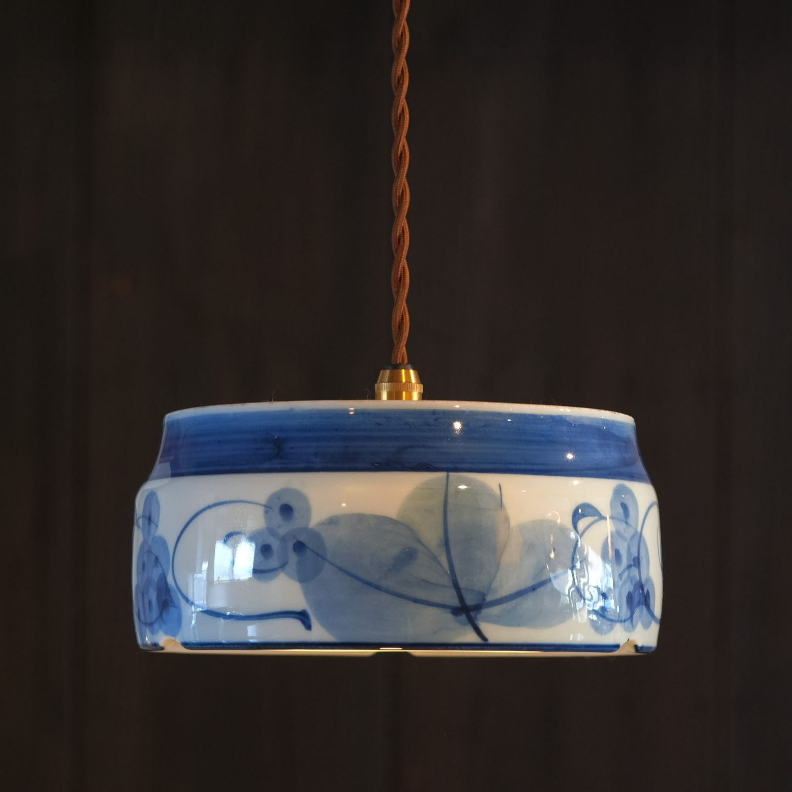 有田焼｜清陶苑｜葡萄｜染付｜ペンダントライト