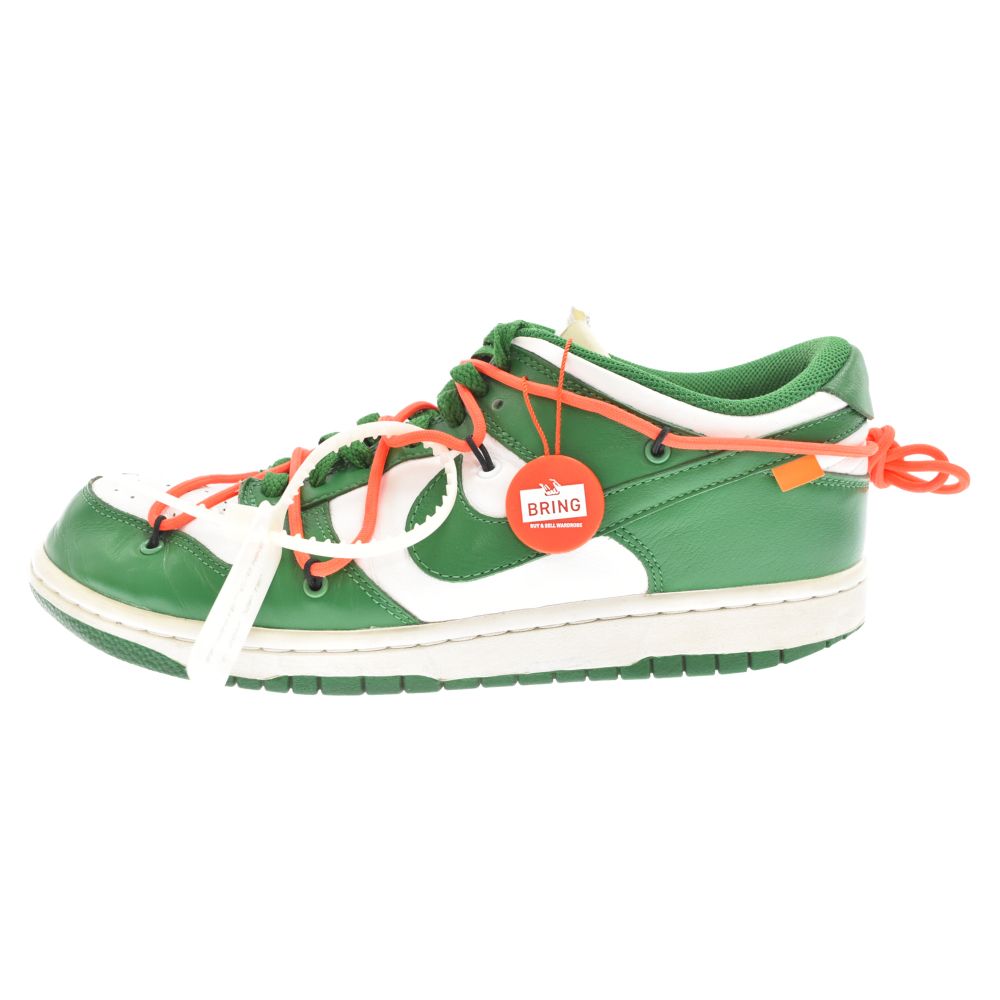 NIKE (ナイキ) ×OFF-WHITE DUNK LOW WHITE/PINEGREEN ×オフ
