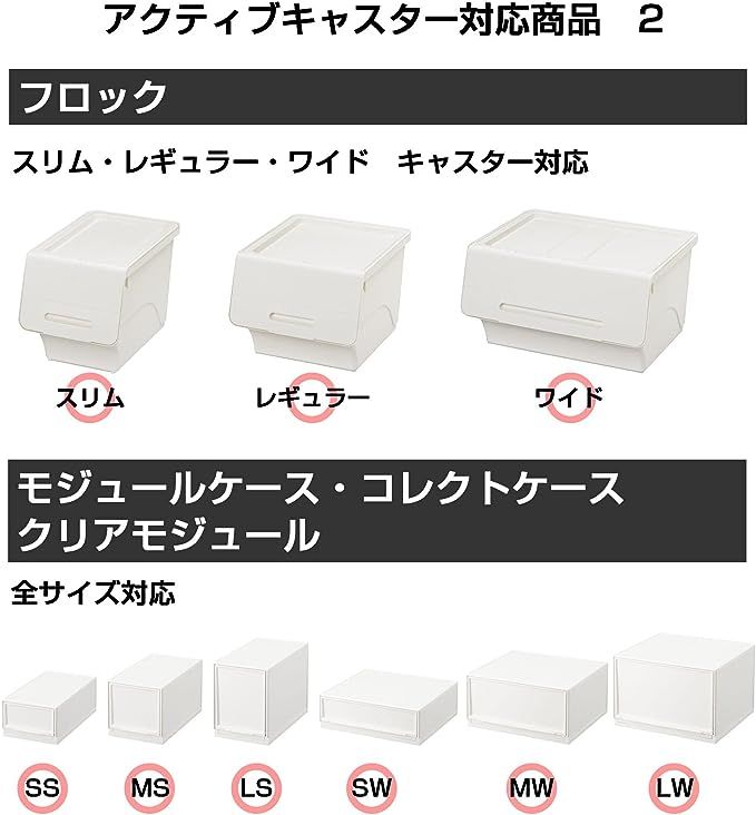 1台分(4個) ホワイト サンカ 収納ボックス用 caster キャスター フロック・katasu・インボックス・コレクトケースシリーズ対応 4個入り  ACS-30 日本製 ::91130 MIYABI メルカリ