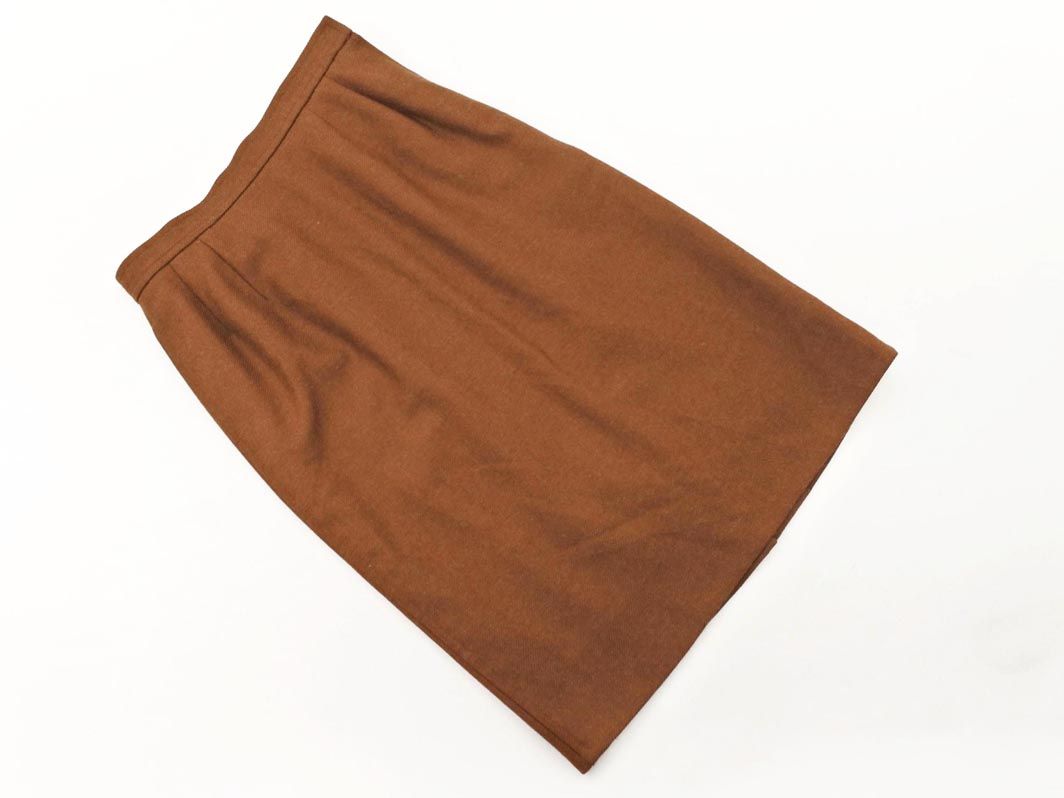 幅広い品揃え。 YVES SAINT LAURENT イヴサンローラン ウール セットアップ ジャケット スカート スーツ size9A3|茶 ◎レディース 100％高品質で激安通販！