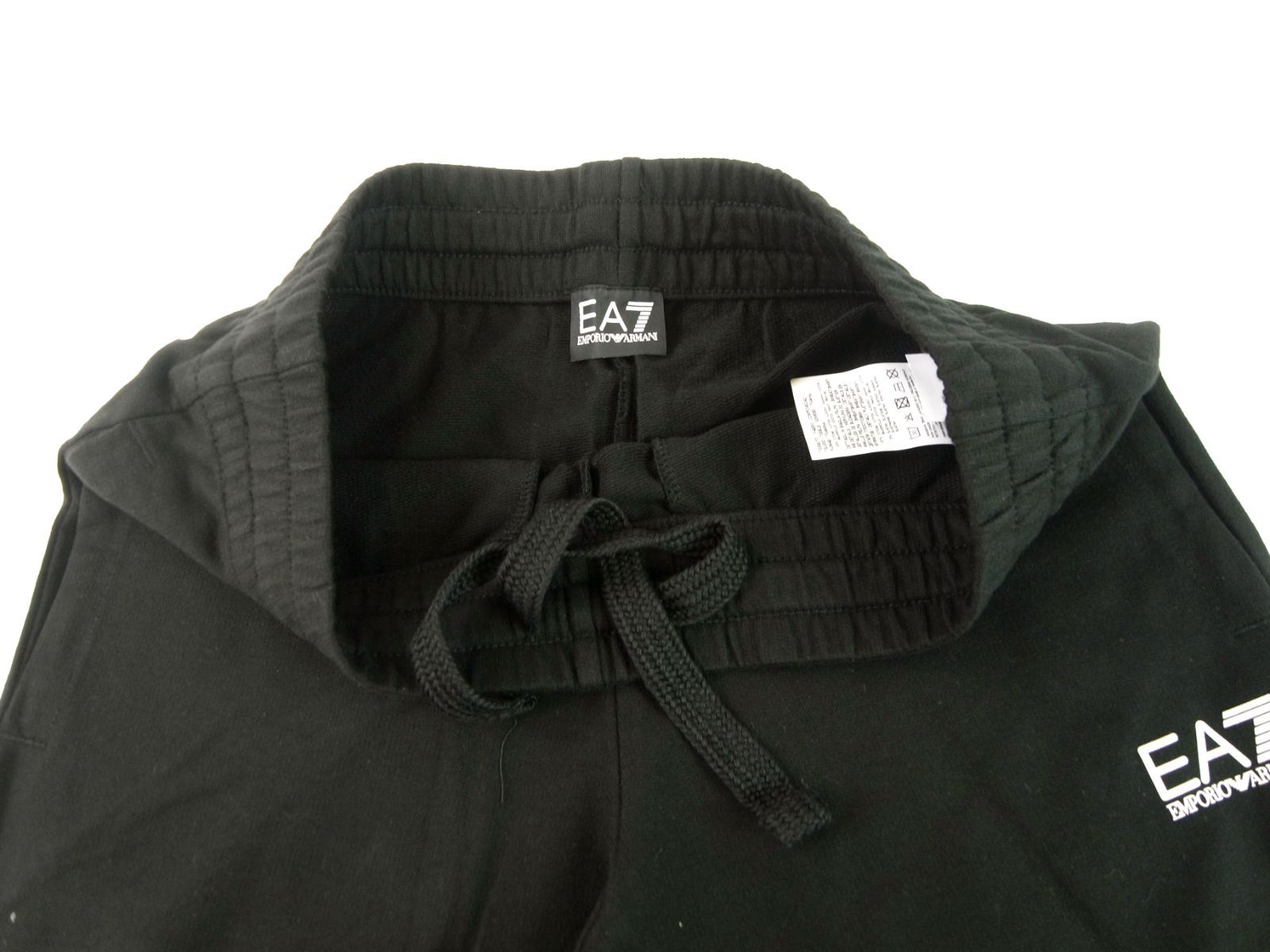 EA7 Emporio Armani ジャージ上下セット 44 XS ブラック EMPORIO ARMANI EA7 エンポリオアルマーニ ジャージ ブラック 黒