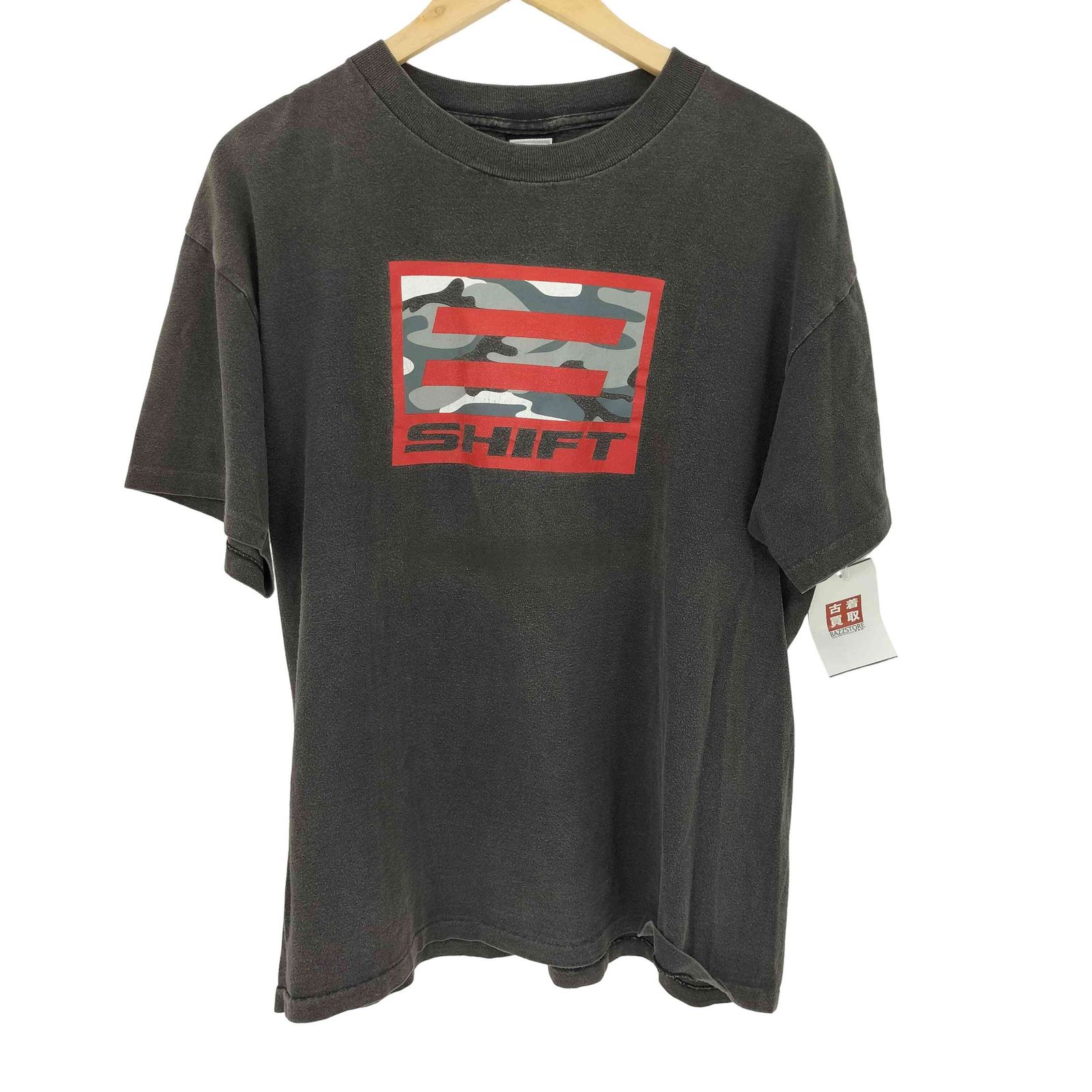 ユーズドフルギ USED古着 シングルステッチ SHIFT フロントプリントTシャツ モトクロス メンズ  L