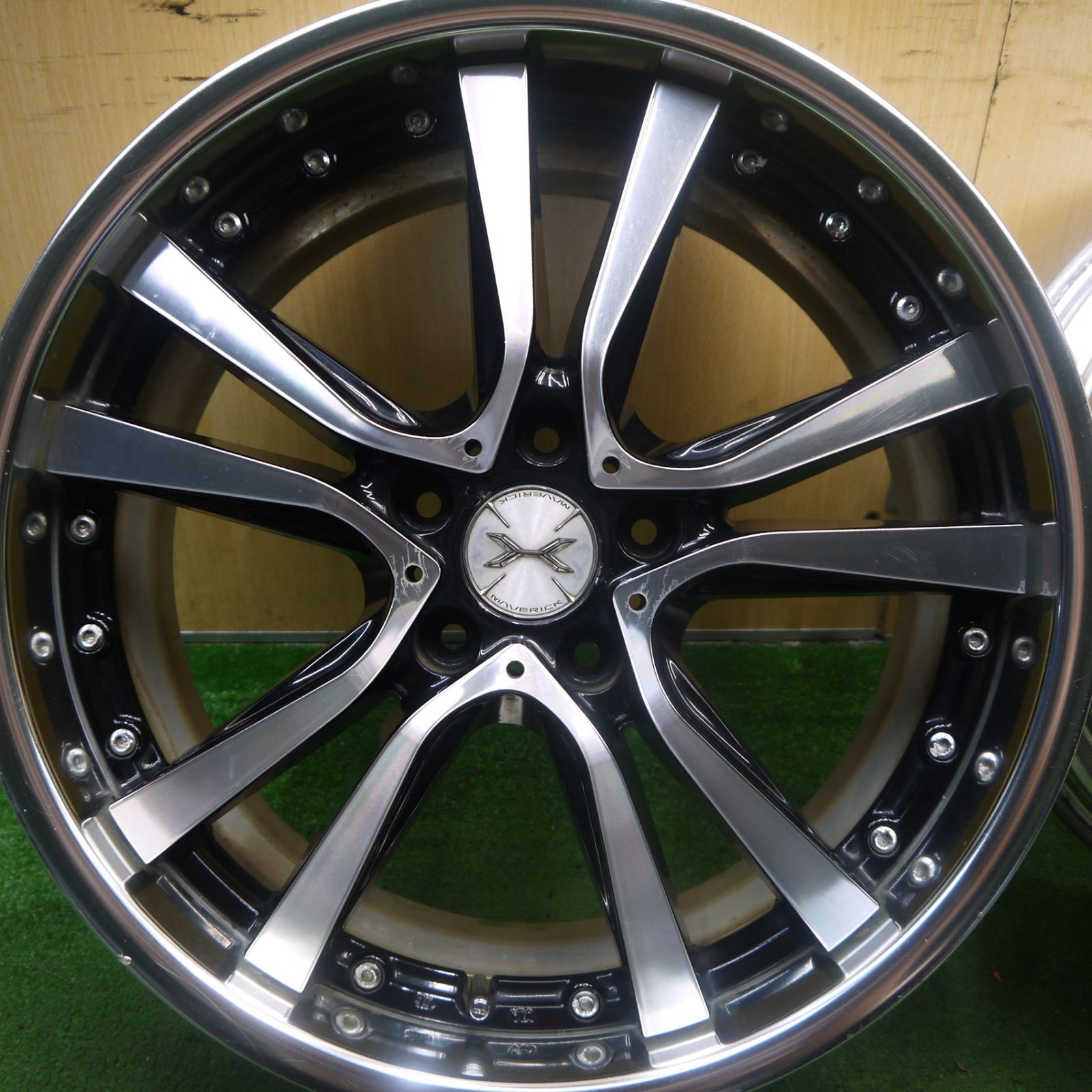 4本価格 MAVERICK マーベリック 405S CURL フランジ 19インチ ホイール 19×8J PCD114.3 5H 5090801Hホ