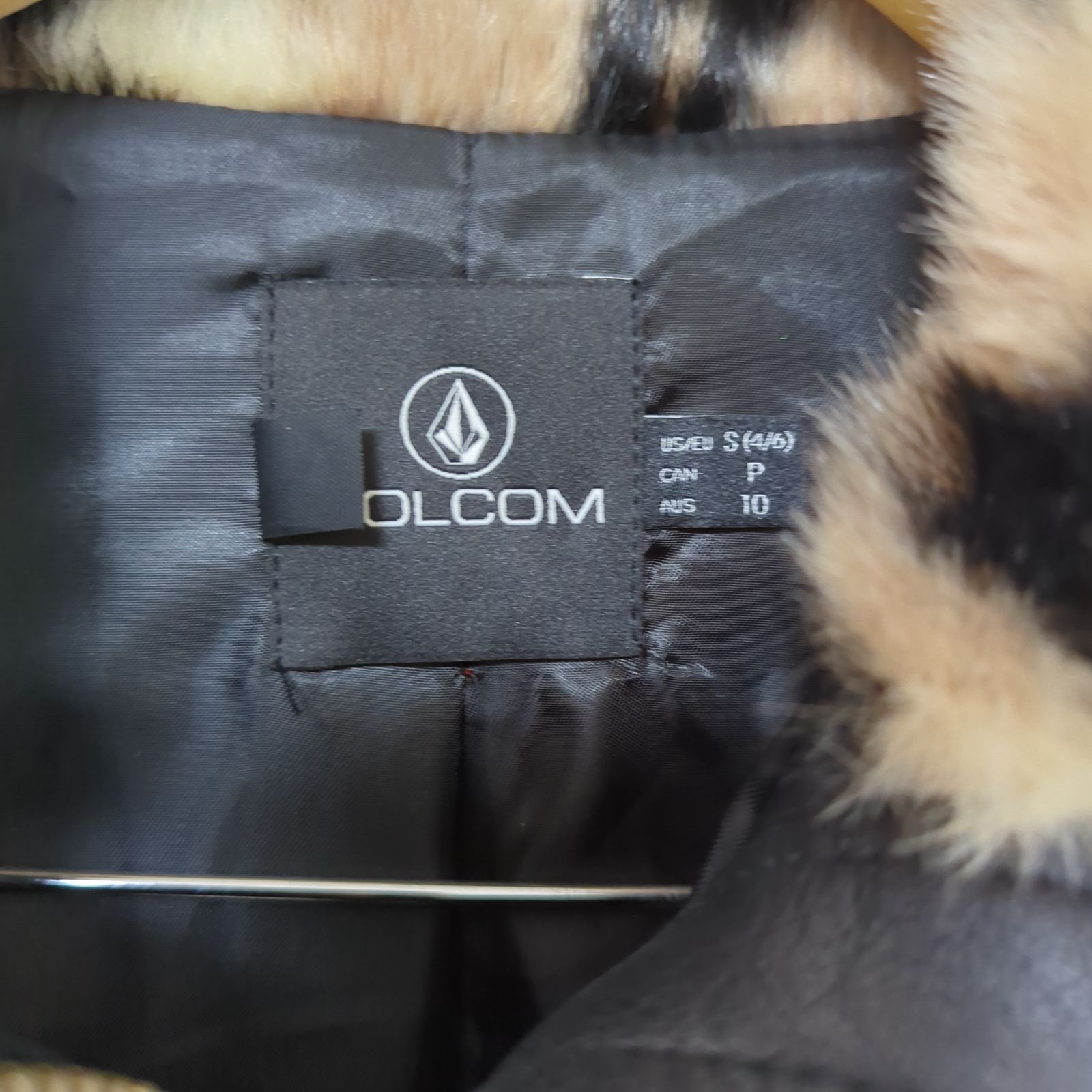 Sサイズ】【中古】VOLCOM ボルコム エコファーコート ジャケット 