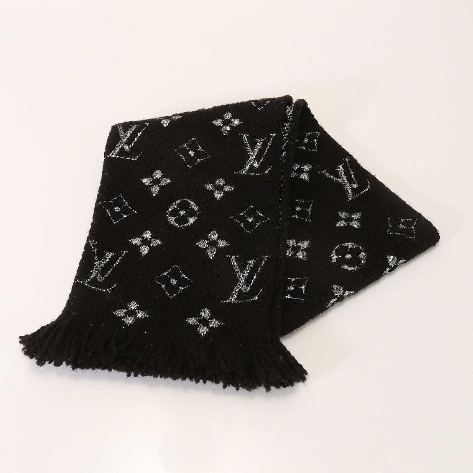 極美品 ルイヴィトン モノグラム LV エシャルプ ロゴマニア シャイン  