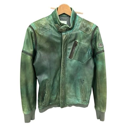 ディーゼル DIESEL シープスキン 3WAY ジップレザージャケット S ディーゼル DIESEL シープスキン 3WAY ジップレザージャケット S