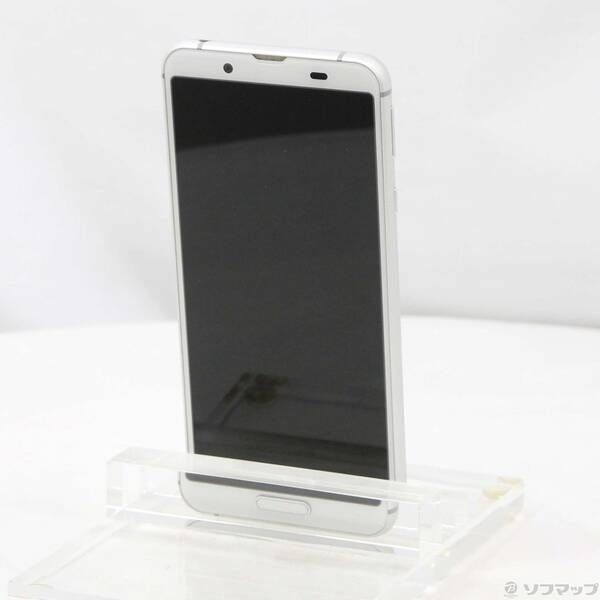中古品〕 AQUOS sense3 64GB シルバーホワイト SHV45 au【269