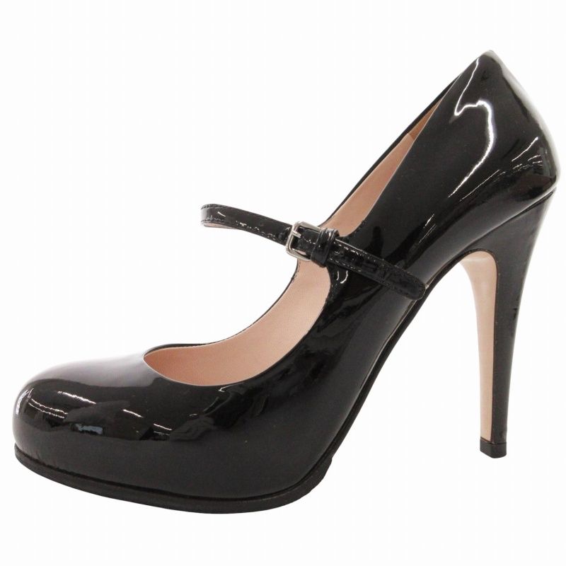 ミュウミュウ エナメルパンプス ストラップ スクエアトゥ23.5cm 楽天市場】miumiu パンプス（靴）の通販