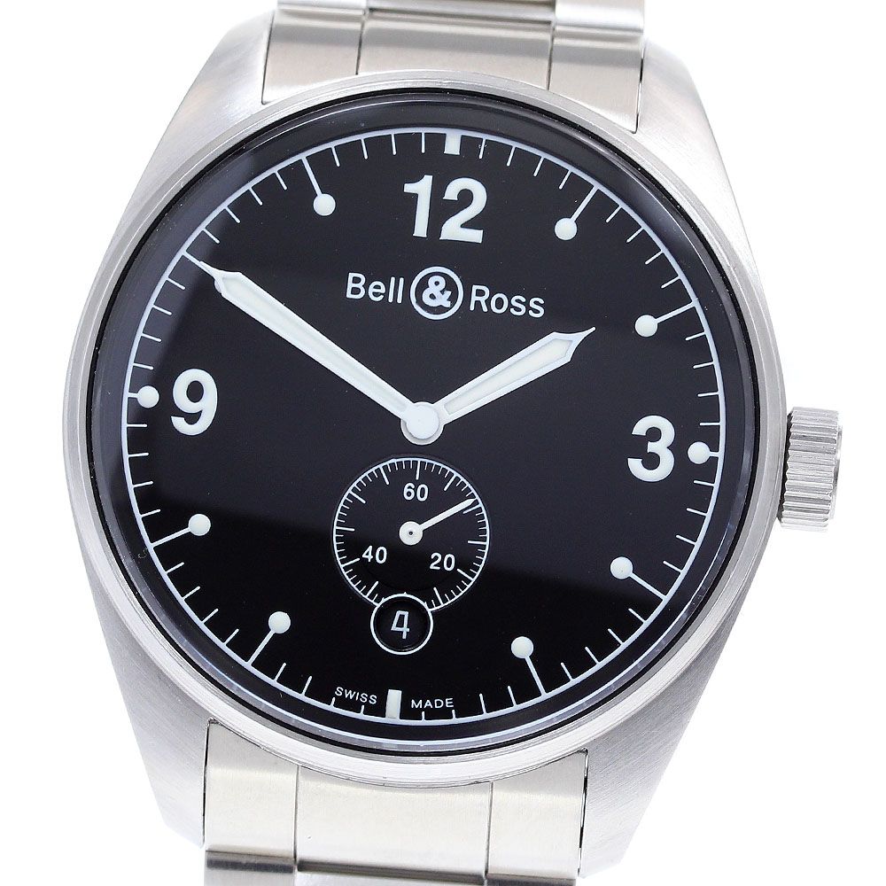 ベル＆ロス Bell＆Ross 123 BR123 ヴィンテージ デイト 自動巻き メンズ良品保証書付き_816830 - メルカリ